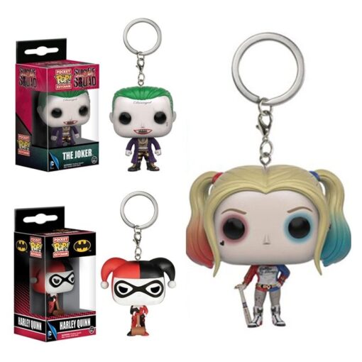 Cute Funko POP Suicide Squad Harley Quinn Keychain