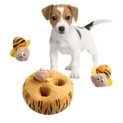Interactive Pet Dog Hide And Seek Squeaky Plush Toy