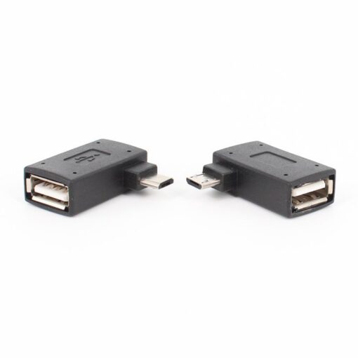 90-Degree OTG USB 2.0 Left Right Angle Adapter