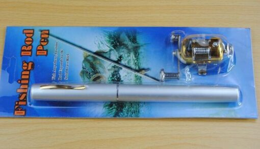 Mini Telescopic Portable Aluminum Fishing Pen Rod Pole Reel - Image 17