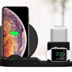 3 in 1 Wireless Fast Charger Phone Earphone Stand