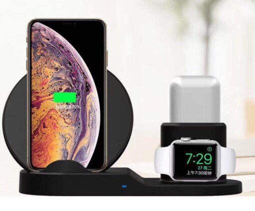 3 in 1 Wireless Fast Charger Phone Earphone Stand