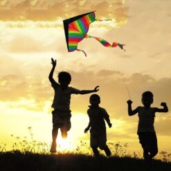 Children Rainbow Kite Outdoor Game Summer Fun Toy