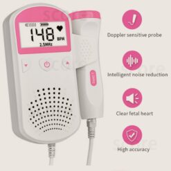 LCD Ultrasound Prenatal Meter Baby Heart Rate Monitor