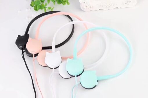 Cute Cat Earphones Over-Ear Music Stereo Headphone - Image 4