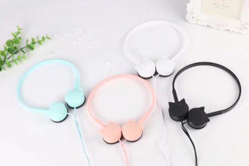 Cute Cat Earphones Over-Ear Music Stereo Headphone - Image 7