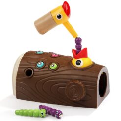 Magnetic Wooden Woodpecker Bug Catching Game Toy