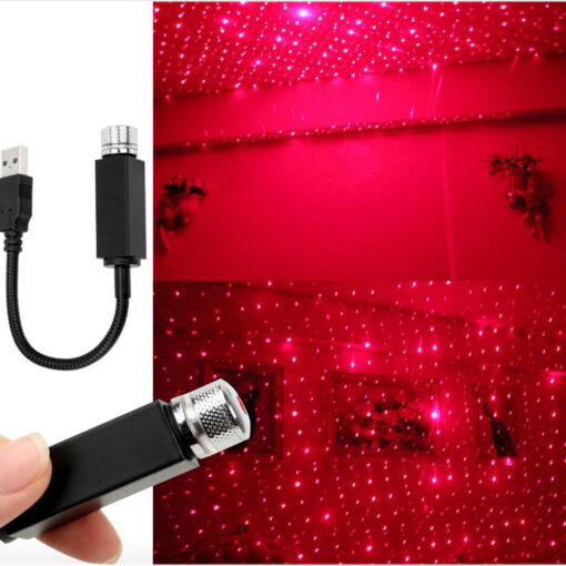 USB Car Roof Star Night Light Atmosphere Projector