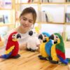 Cute Animal Simulation Realistic Parrot Plush Toy