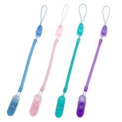 Toddler Pacifier Clip Rubber Nipple Chain Strap Holder