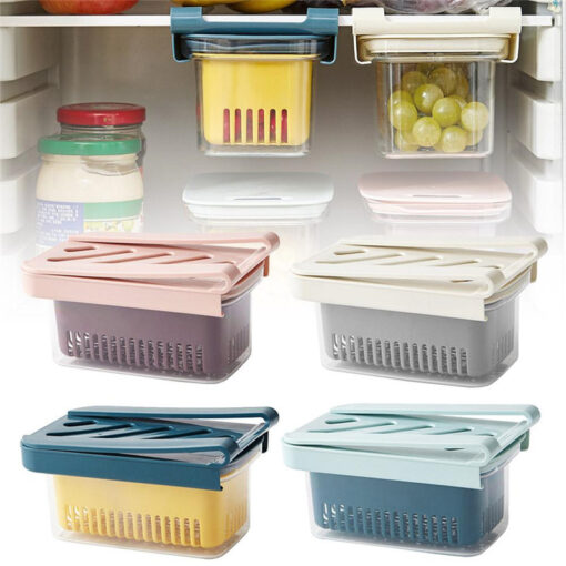 Multi-function Drain Basket Removable Fridge Drawer Type Box