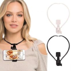Wearable Hands-Free Neck Phone Stand Mount Holder