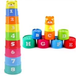 Letters Stack Cup Educational Baby Children Figures Toy