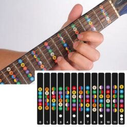 Beginner Guitar Note Decals Fingerboard Frets Sticker