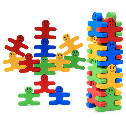 Wooden Building Blocks Balance Game Educational Toy