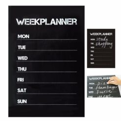 Reusable Week Plan Chalkboard Label Wall Stickers