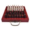 Foldable Wooden Vintage Chinese Chess Board Game