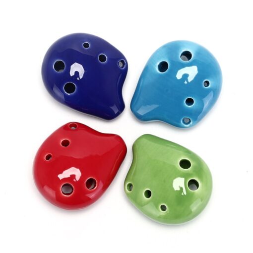 6-hole Alto Key Ceramic Mini Ocarina Musical Instrument