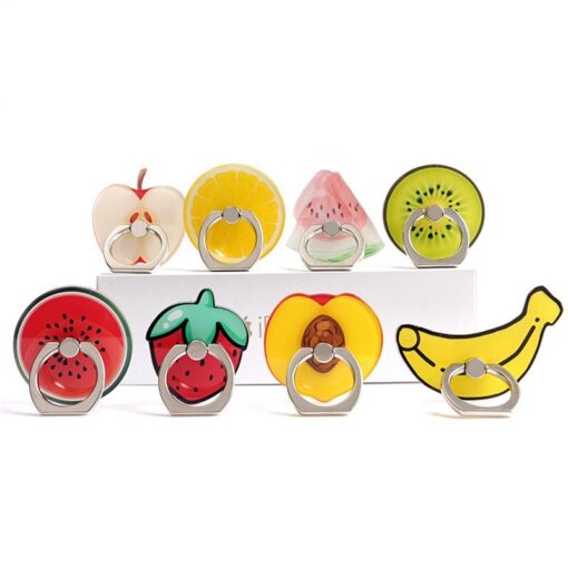 Universal 360° Cute Fruit Ring Finger Holder Stand