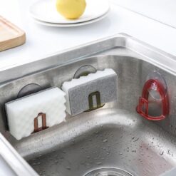 Suction Cup Kitchen Sink Drain Rack Sponge Holder
