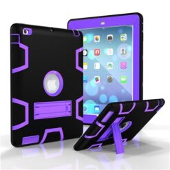 Shockproof Heavy Duty Rubber iPad Case Cover Stand