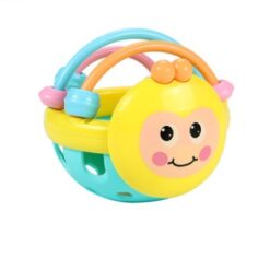 Interactive Cartoon Bee Rubber Toddler Rattle Ball Toy