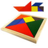 Wooden Tangram Brain Teaser Puzzle Educational Toy