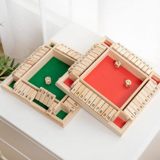 Interactive Wooden Flaps Dice Board Game Toy