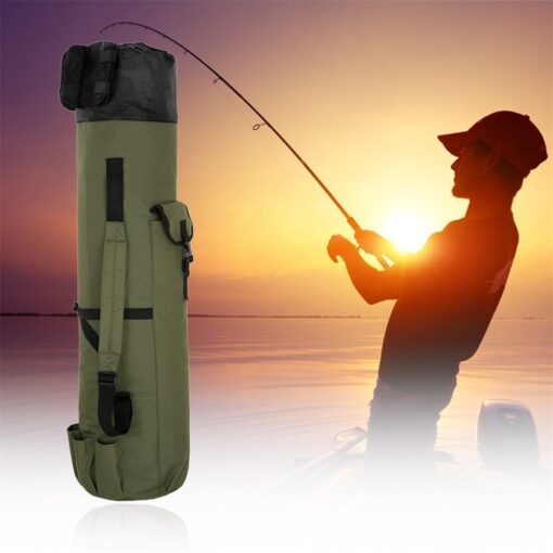 Portable Fishing Rod Case Outdoor Tackle Reel Storage Bag