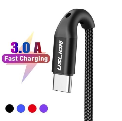 USLION Type C Cable USB Fast Charging Cable