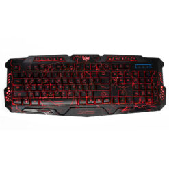 Durable USB Gaming Cracked Backlit Wired Keyboard