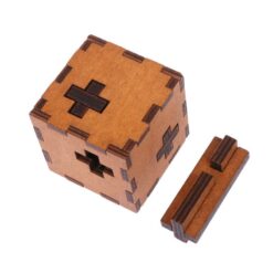 Wooden Secret Puzzle Box Brain Teaser Educational Toy