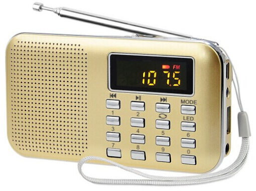 Portable AM FM Radio Speaker Receiver Music Player