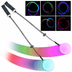 Multi-Color Glow POI Thrown Ball LED Light Hand Prop