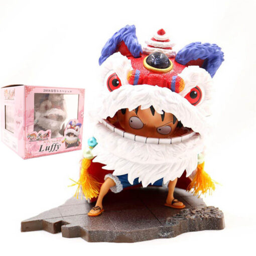 Chinese Year Lion Dance Straw Hat Luffy Figure