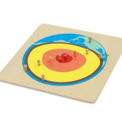 Wooden Montessori Geography Puzzle Board Toy