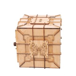 Creative 3D Wood Transmission Mechanical Puzzle Box