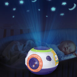 Starry Sky Night Light Projector Baby Drum Musical Toy