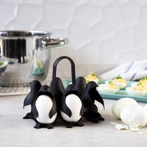 3-in-1 Penguin Shaped Kitchen Boiled Egg Steamer Cooker - Image 3