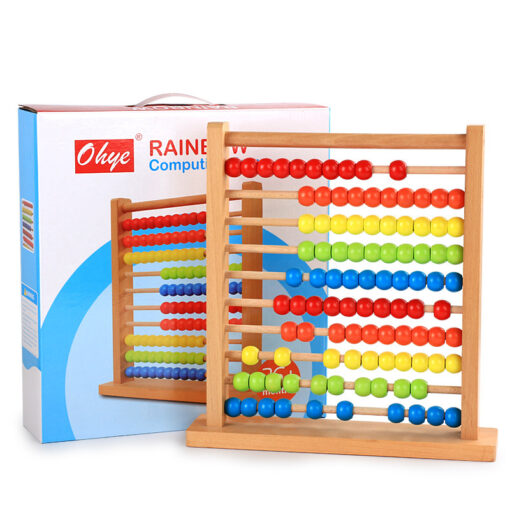 Wooden Bead Abacus Learning Math Counting Toy