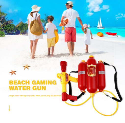 Water Gun Fire Extinguisher Backpack Beach Squirt Toy