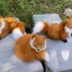 Soft Animal Simulation Fox Plush Stuffed Decor Toy