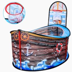 Portable Pirate Ship Ocean Ball Pit Pool Game Tent Toy