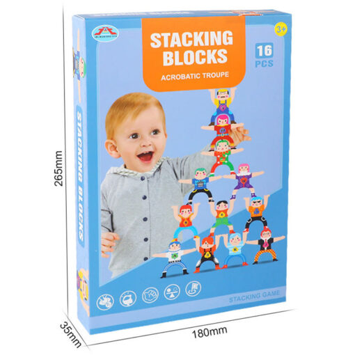 Interactive Wooden Hercules Balance Children Stacking Toys - Image 5