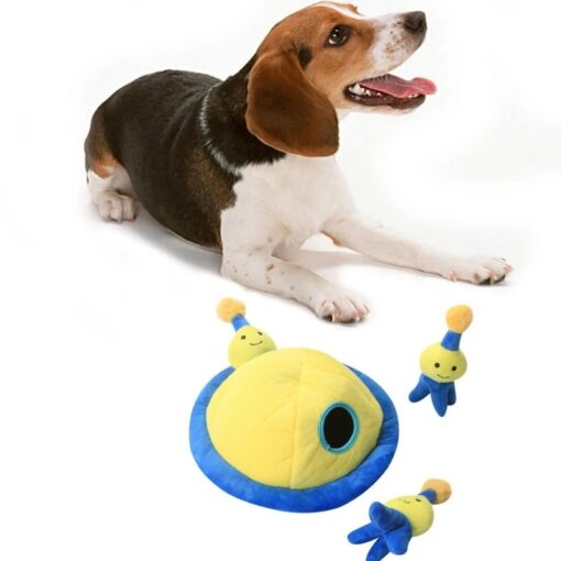 Interactive Hide and Seek Squeaky Brain Game Dog Puzzle Toy - Image 5