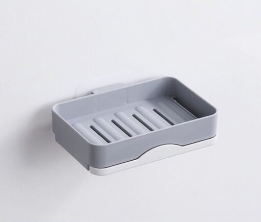 Wall Mount Rotatable Punch Free Soap Dish Storage Holder - Image 5