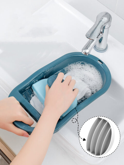 Mini Hangeable Non-Slip Home Plastic Laundry Scrubbing Board - Image 5