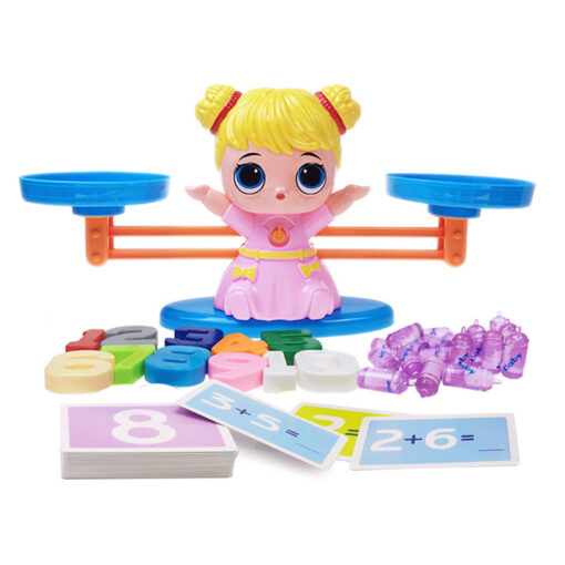 Children'S Balancing Scale Digital Math Match Game Board Toy - Image 5