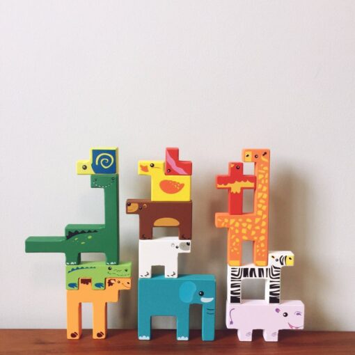 Creative Wooden Jigsaw Puzzle Animal Tetris Game Blocks Toys - Image 4