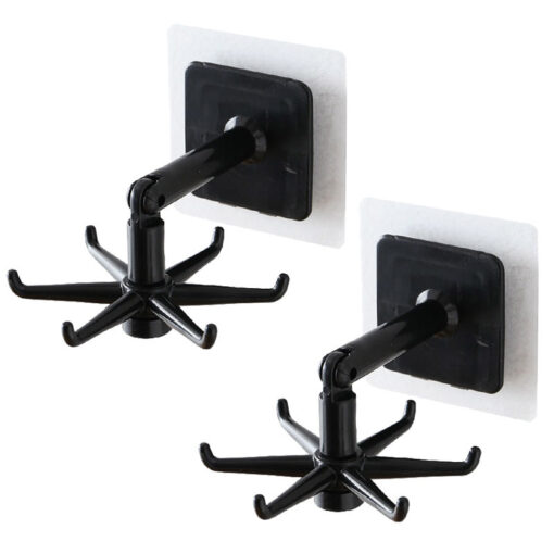 Multifunctional Six-Claw Wall Hanging Kitchen Rotating Hook - Image 5